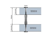 Treppenbolzen Typ 23 13 Edelstahl V2A ohne GA ohne Scheiben