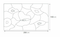 3D Wandpaneel XXL 250 x 150  Wandbild MOUGINS Loft Design