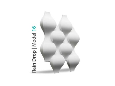 3D Wandpaneele 60 x 60 RAIN DROP 16