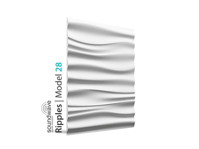 Model 28 RIPPLES 3D Wandpaneele Unbehandelt Paneele B