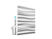 Model 28 RIPPLES 3D Wandpaneele RAL-Farbe Paneele B