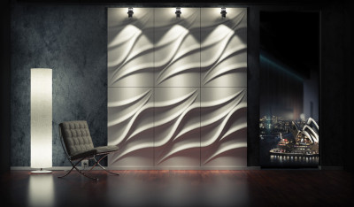 3D Wandpaneele 75 x 110 TIDE 25 imprägniert