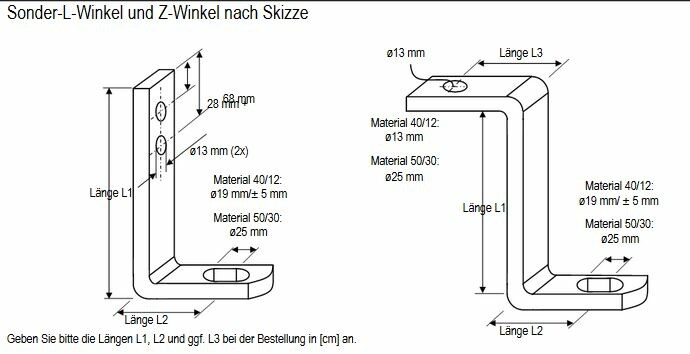 Z-Winkel 40x12 nach Skizze, 116,08 €