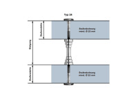 Thumm Treppenbolzen Typ 24 02 verchromt ohne GA