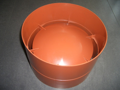 Schulte und Todt Haubenkopf für MV plus DN 125 naturrot