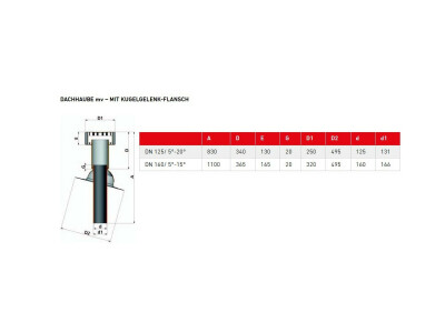 Schulte und Todt Dachhaube MV 125 Hybrid ohne Flansch