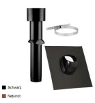 Dachhaube MV 125 plus Universal Bleicolor schwarz  25° - 45° mit Halteblech