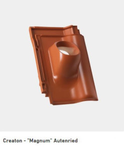 Schulte und Todt Passform-Durchgangspfanne naturrot  DN 100 - 125 Creaton "Magnum"