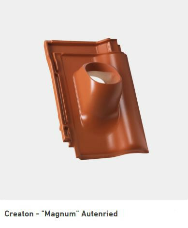 Schulte und Todt Passform-Durchgangspfanne naturrot  DN 160 Creaton "Magnum"