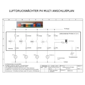Luftdruckwächter P4 Multi UP Unterputz + Temperatursensor