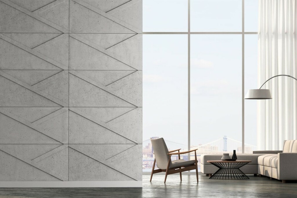 Architektur Beton Wandpaneele 60x120 GEO 02 Loft Design, 90,32