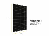 JA Solar Mono PV-Modul 410Wp JAM54S30-410/MR Rahmen Schwarz Solarpanel