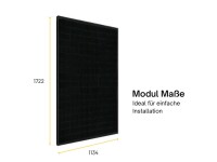 JA Solar Mono PV-Modul 400Wp JAM54S31-400/MR Schwarz Solarpanel