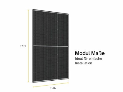 Trina Solar Mono PV-Modul 415Wp TSM-415DE09R.08 Vertex S Rahmen Schwarz Solarmodul