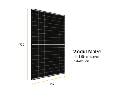 JA Solar Mono PV-Modul 420Wp JAM54S30-420/GR Rahmen Schwarz Solarpanel