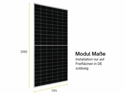 JA Solar Mono PV-Modul 500 Wp JAM66S30-500/MR Rahmen...