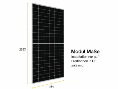 JA Solar Mono PV-Modul 500 Wp JAM66S30-500/MR Rahmen Silber Solarpanel