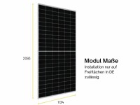 JA Solar Mono PV-Modul 550 Wp JAM72S30-550/MR Rahmen Silber Solarpanel
